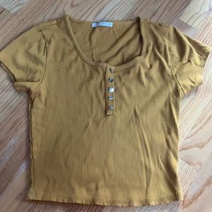 Mustard Yellow Baby Tee